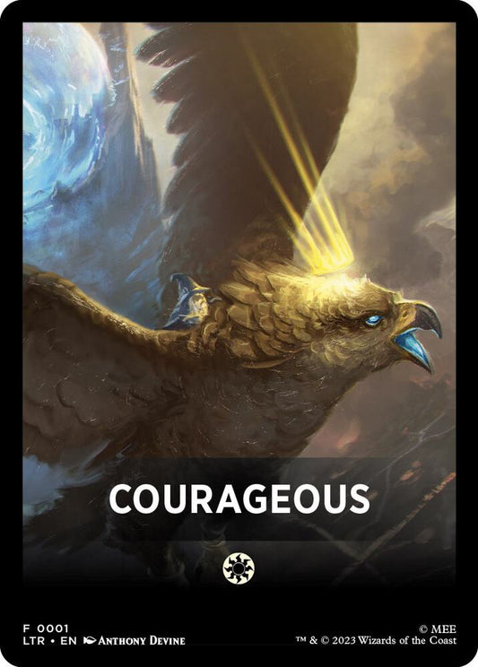 Courageous Theme Card [Universes Beyond: The Lord of the Rings: Tales of Middle-earth] 1