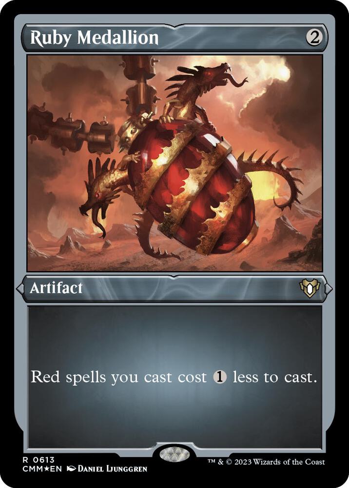 Ruby Medallion (Foil Etched) [Commander Masters] 613