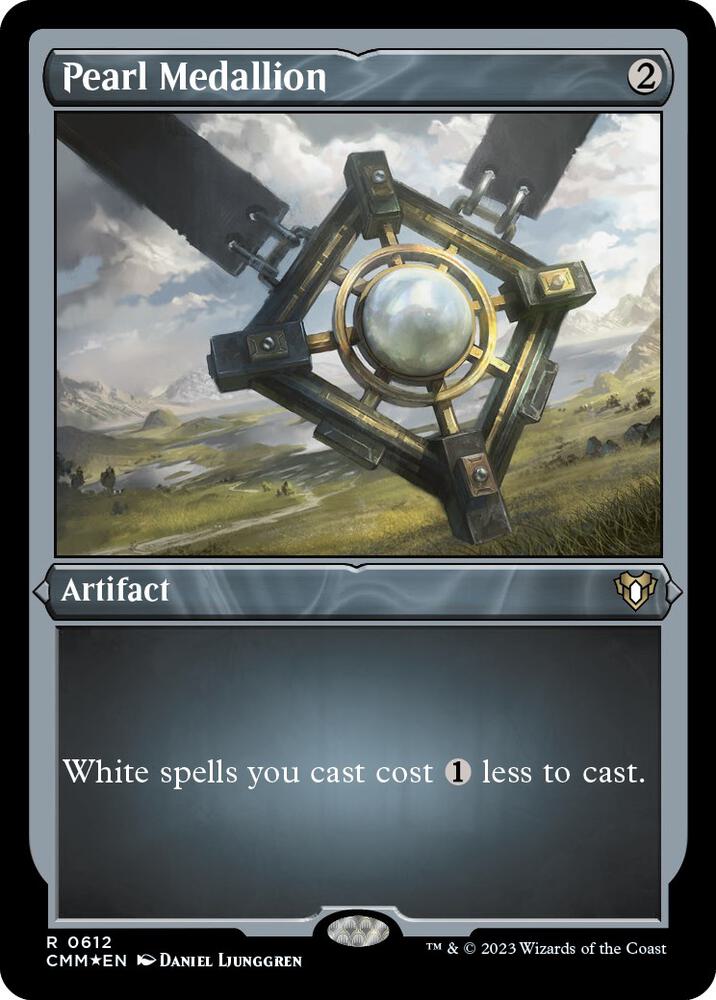 Pearl Medallion (Foil Etched) [Commander Masters] 612