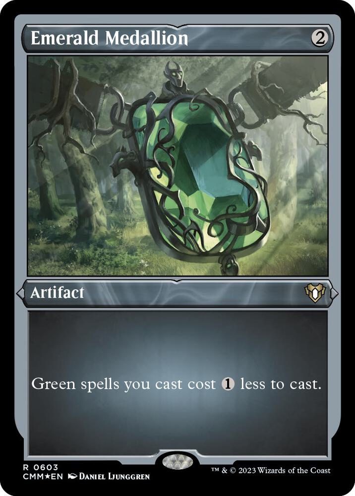 Emerald Medallion (Foil Etched) [Commander Masters] 603