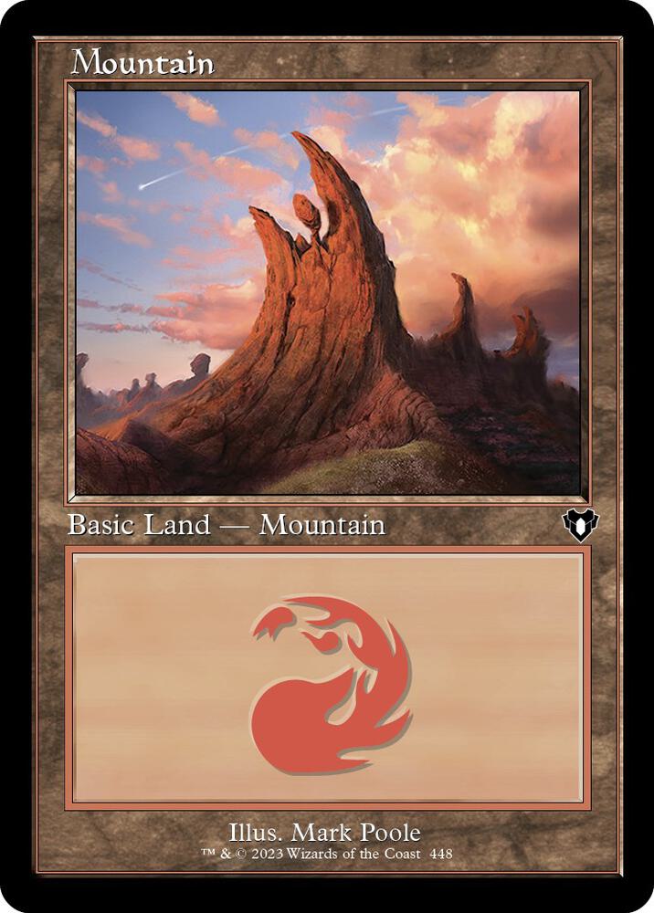 Mountain (448) (Retro Frame) [Commander Masters] 448