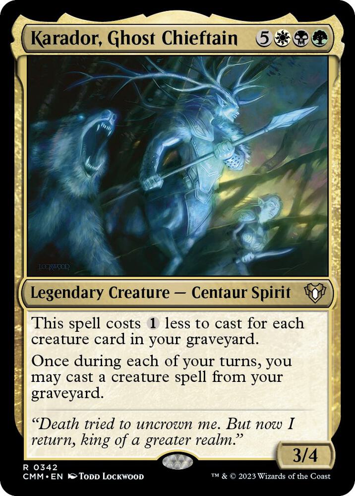 Karador, Ghost Chieftain [Commander Masters] 342
