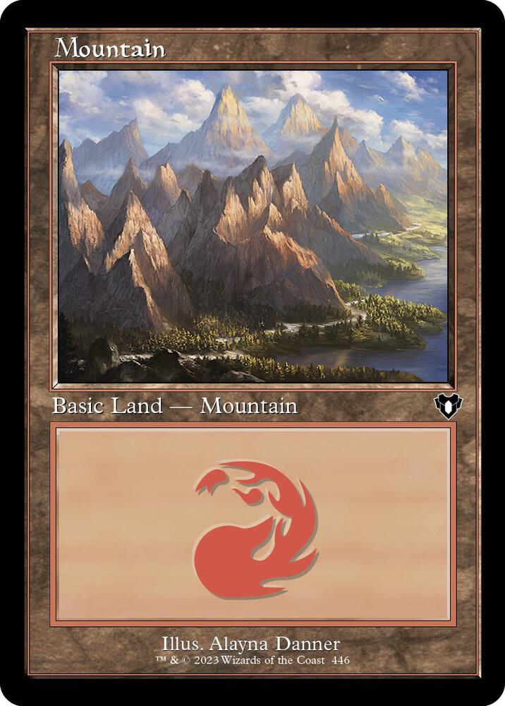Mountain (446) (Retro Frame) [Commander Masters] 446
