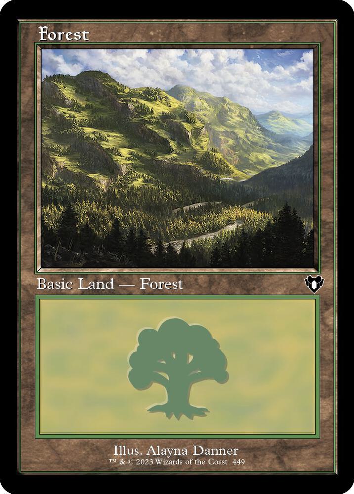 Forest (449) (Retro Frame) [Commander Masters] 449