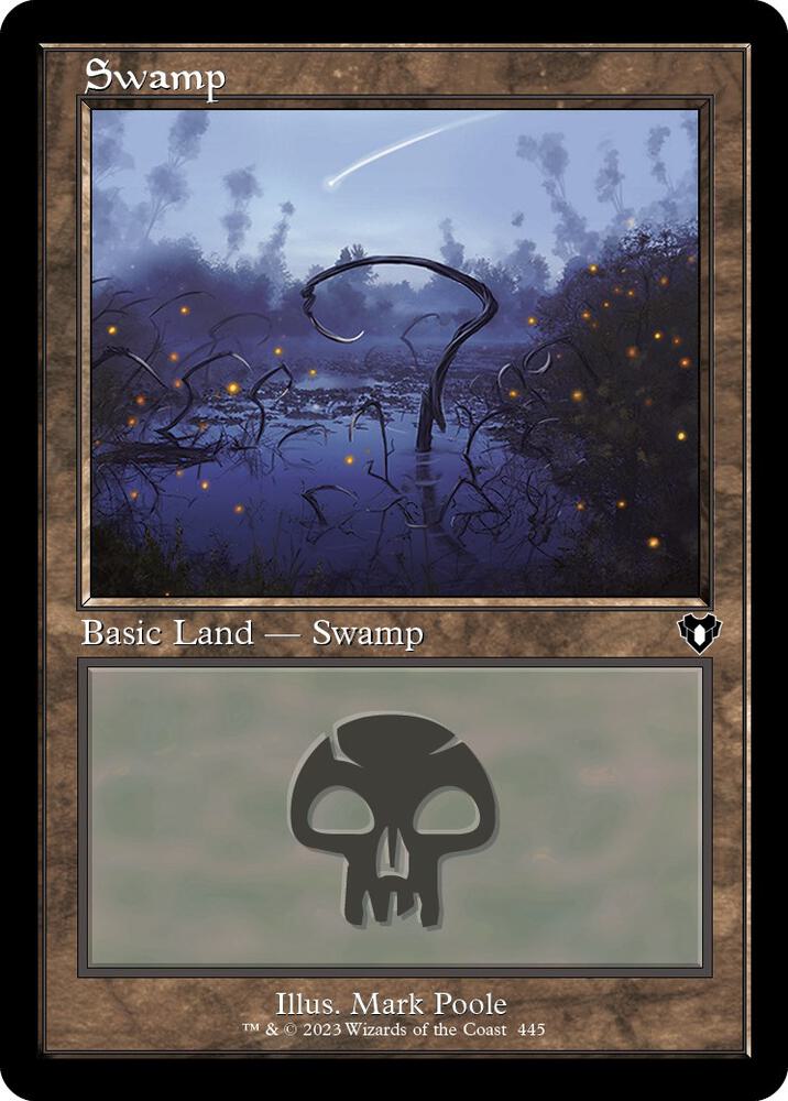 Swamp (445) (Retro Frame) [Commander Masters] 445