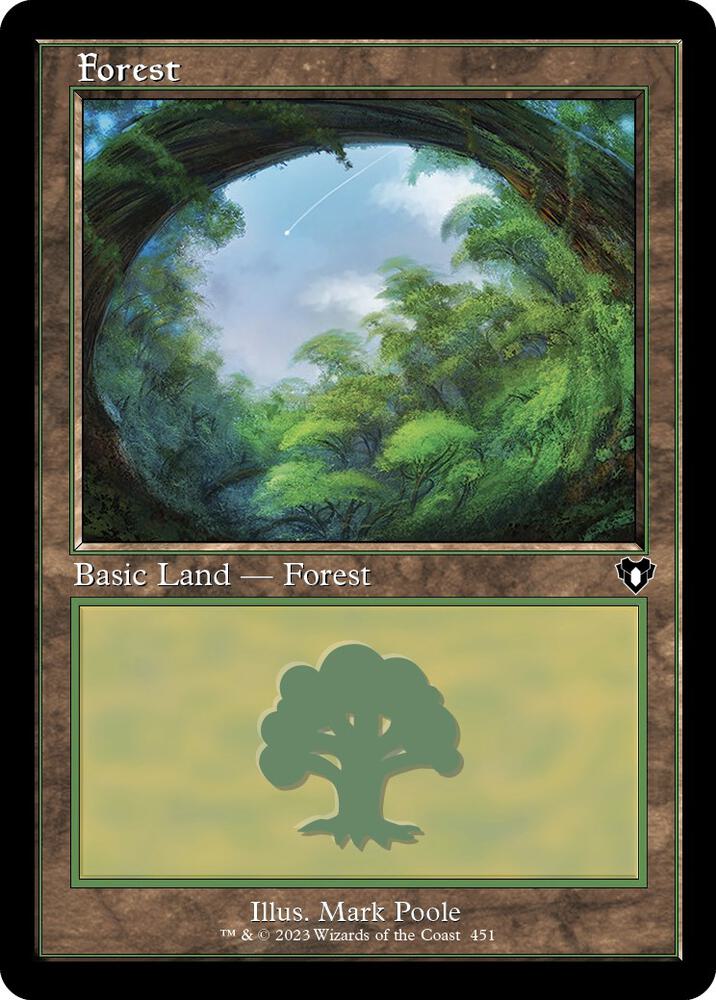 Forest (451) (Retro Frame) [Commander Masters] 451
