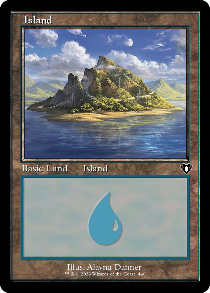 Island (440) (Retro Frame) [Commander Masters] 440