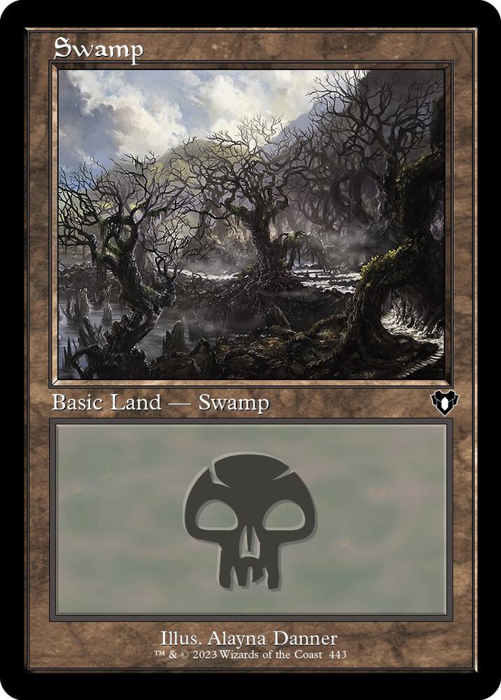 Swamp (443) (Retro Frame) [Commander Masters] 443
