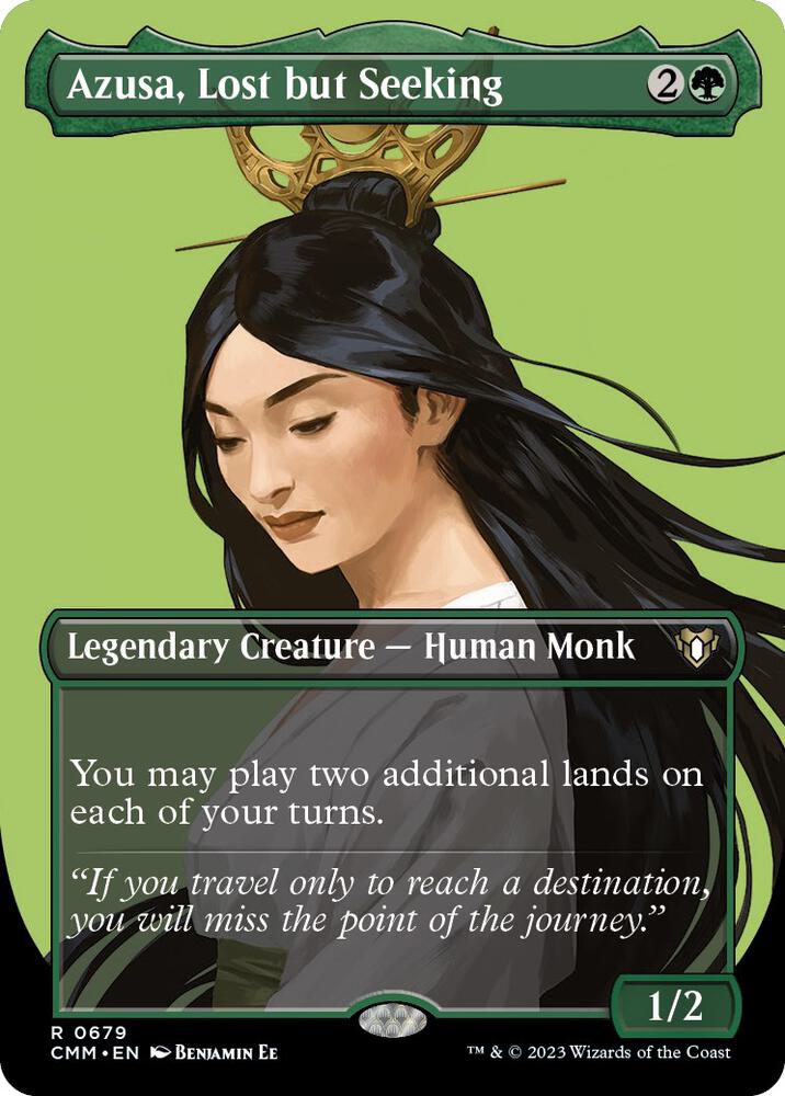Azusa, Lost but Seeking (Borderless) [Commander Masters] 679