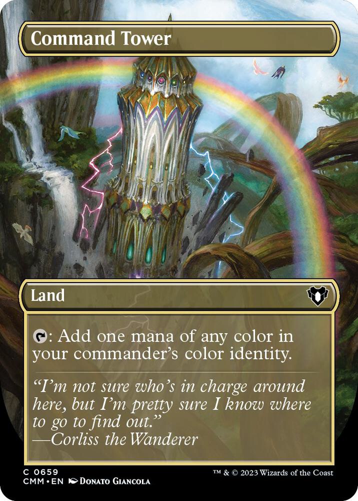Command Tower (Borderless) [Commander Masters] 659