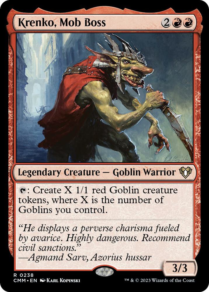 Krenko, Mob Boss [Commander Masters] 238