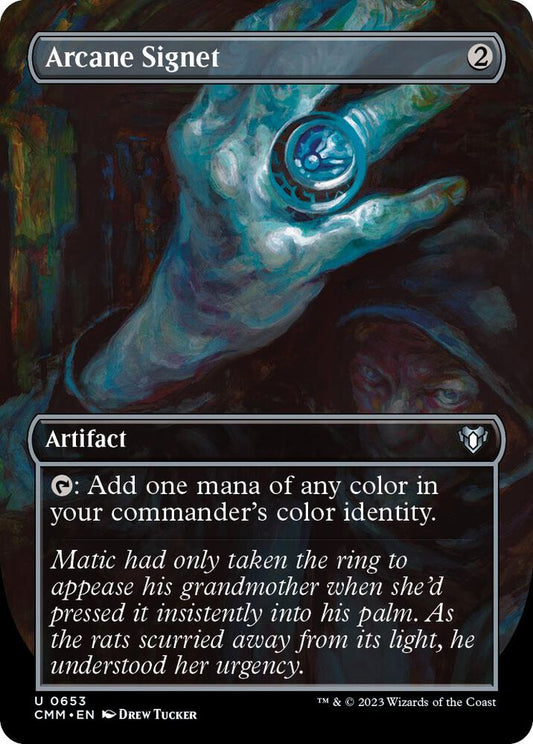 Arcane Signet (Borderless) [Commander Masters] 653