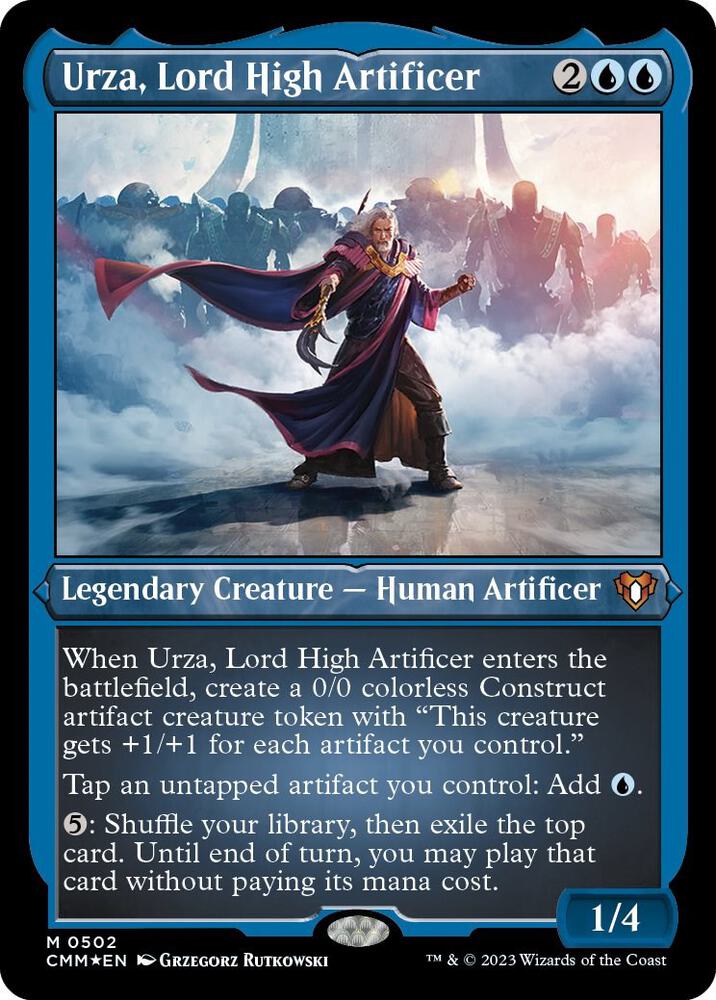 Urza, Lord High Artificer (Foil Etched) [Commander Masters] 502