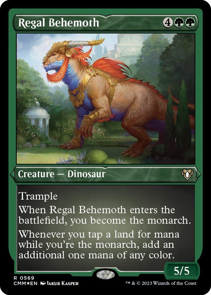 Regal Behemoth (Foil Etched) [Commander Masters] 569