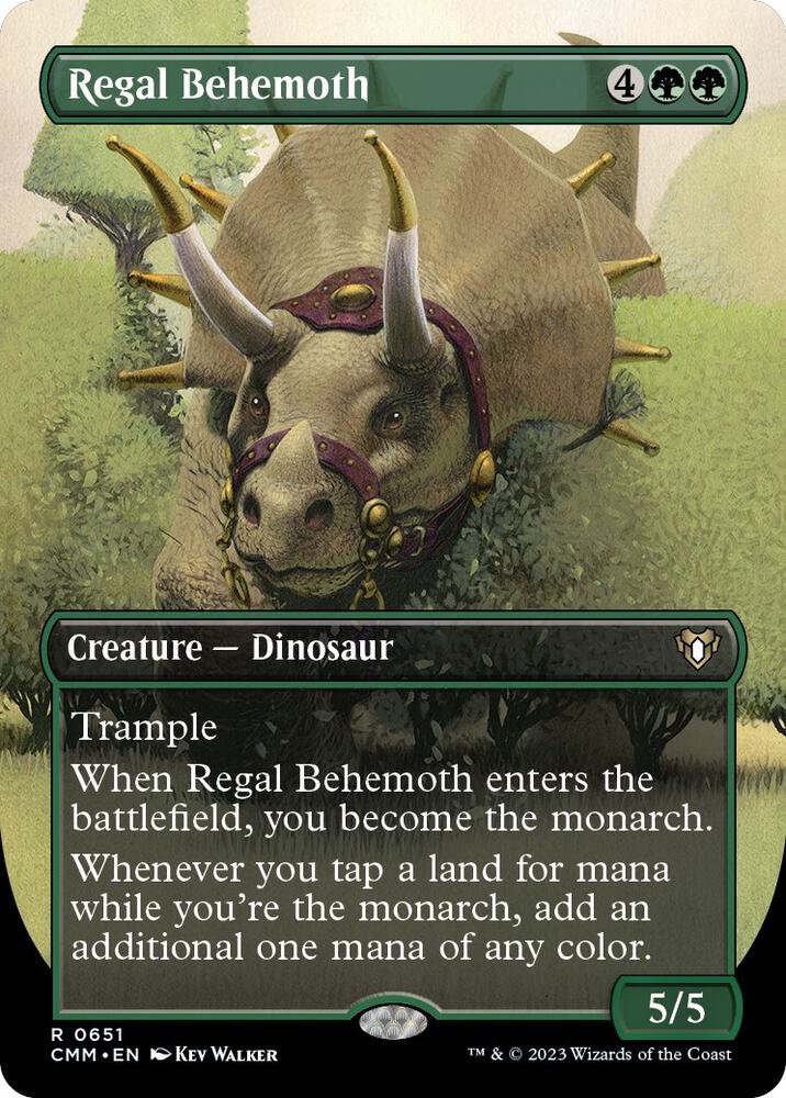 Regal Behemoth (Borderless) [Commander Masters] 651
