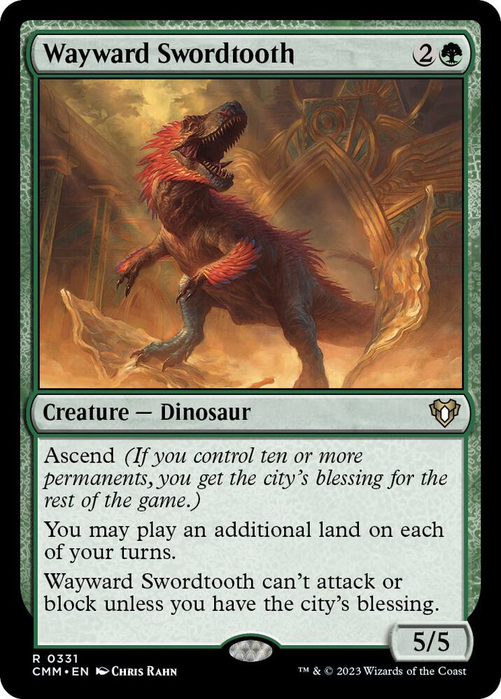 Wayward Swordtooth [Commander Masters] 331