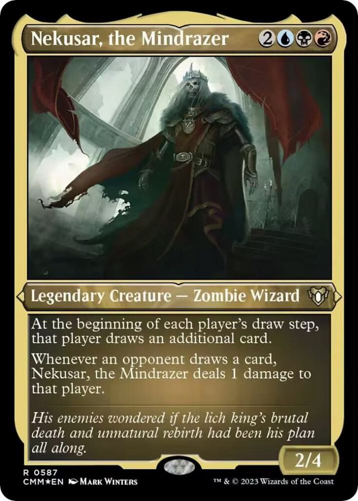 Nekusar, the Mindrazer (Foil Etched) [Commander Masters] 587