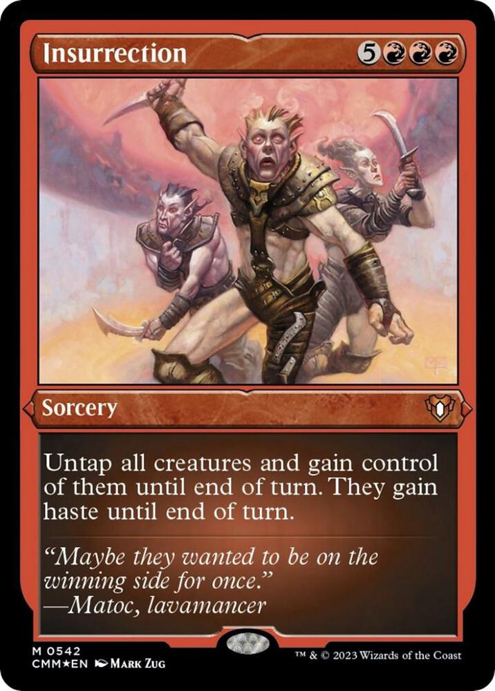Insurrection (Foil Etched) [Commander Masters] 542