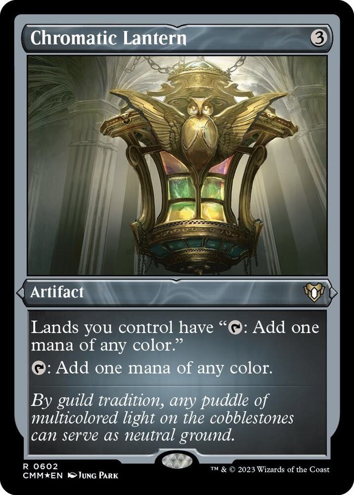 Chromatic Lantern (Foil Etched) [Commander Masters] 602