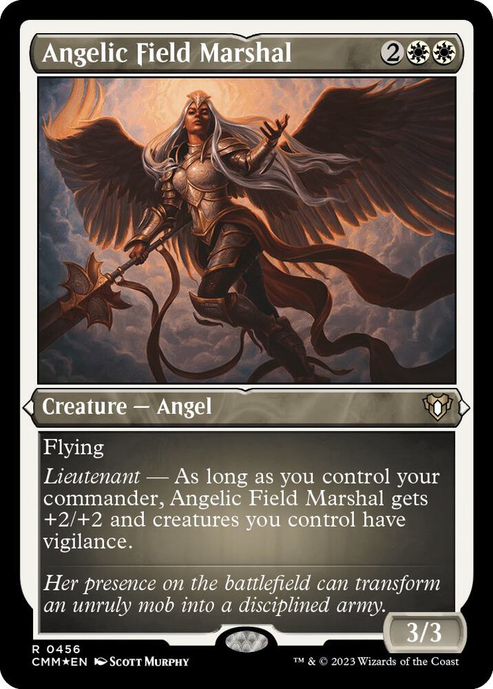 Angelic Field Marshal (Foil Etched) [Commander Masters] 456