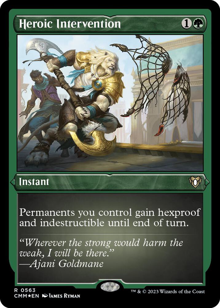 Heroic Intervention (Foil Etched) [Commander Masters] 563