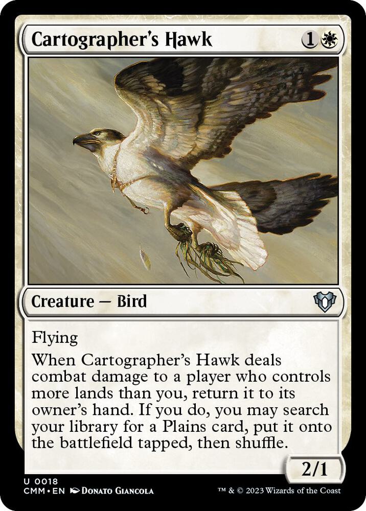 Cartographer's Hawk [Commander Masters] 18