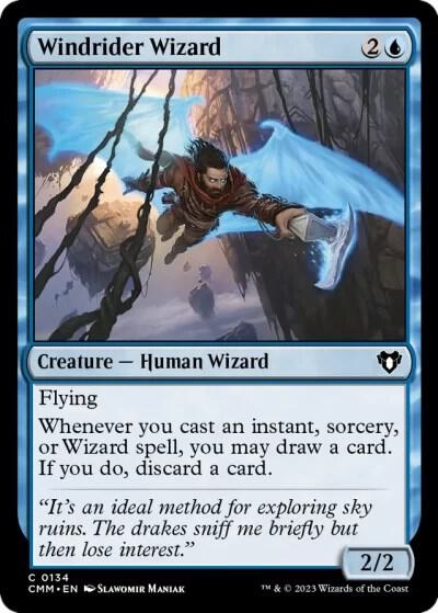 Windrider Wizard [Commander Masters] 134