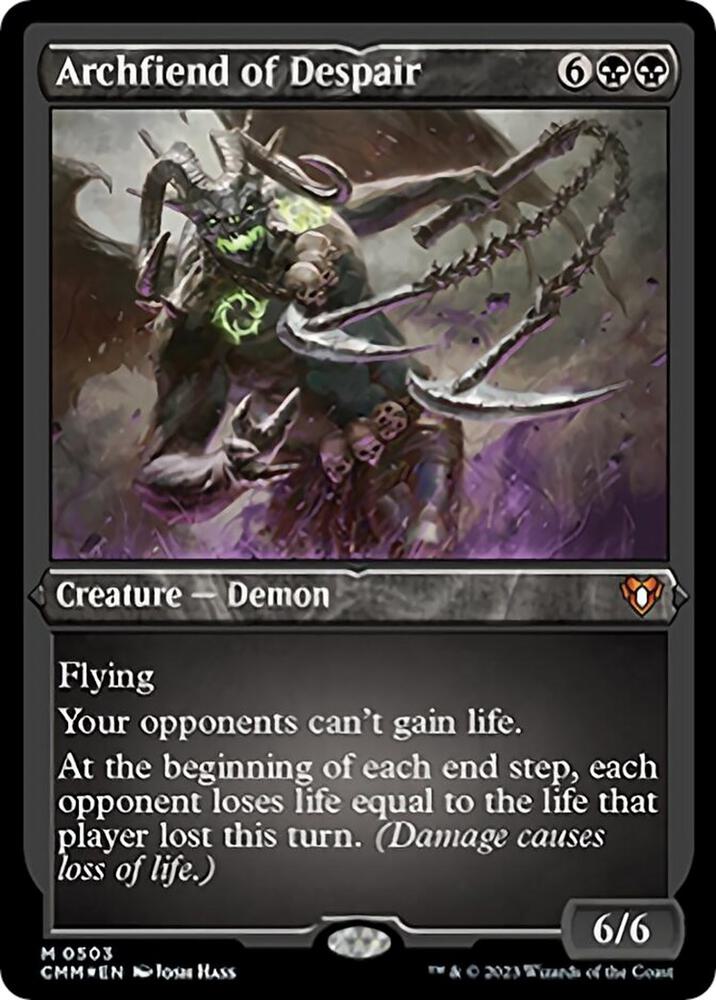 Archfiend of Despair (Foil Etched) [Commander Masters] 503