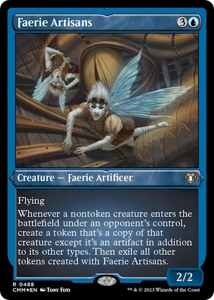 Faerie Artisans (Foil Etched) [Commander Masters] 488
