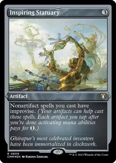 Inspiring Statuary (Foil Etched) [Commander Masters] 609