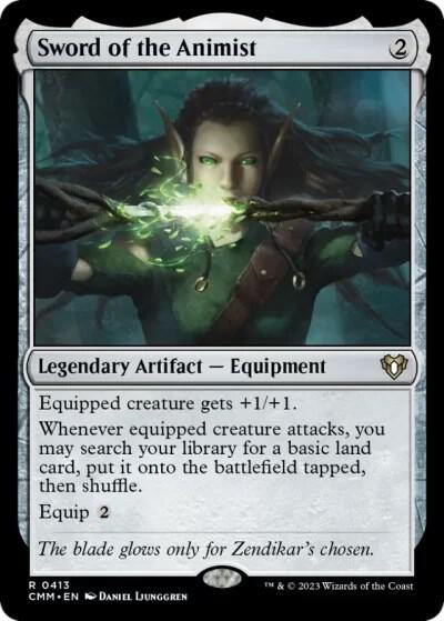 Sword of the Animist [Commander Masters] 413