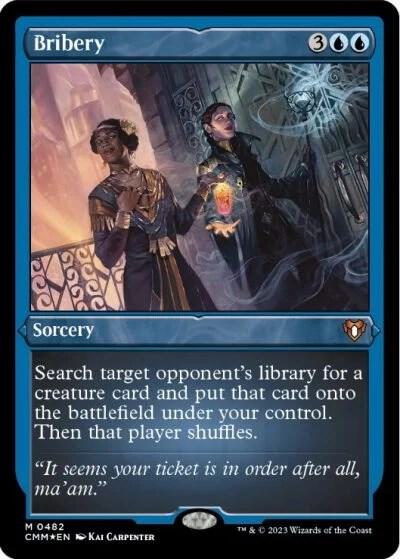 Bribery (Foil Etched) [Commander Masters] 482