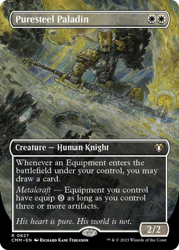 Puresteel Paladin (Borderless) [Commander Masters] 627