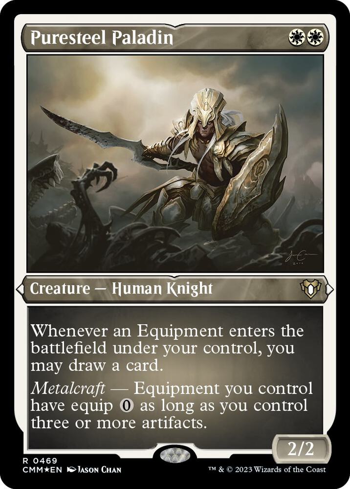 Puresteel Paladin (Foil Etched) [Commander Masters] 469