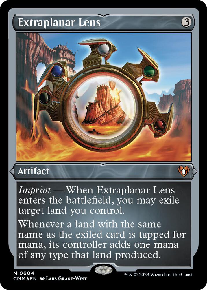 Extraplanar Lens (Foil Etched) [Commander Masters] 604