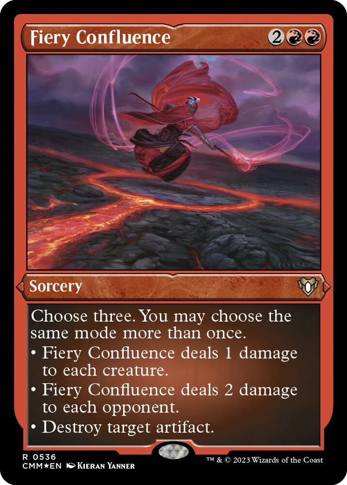 Fiery Confluence (Foil Etched) [Commander Masters] 536