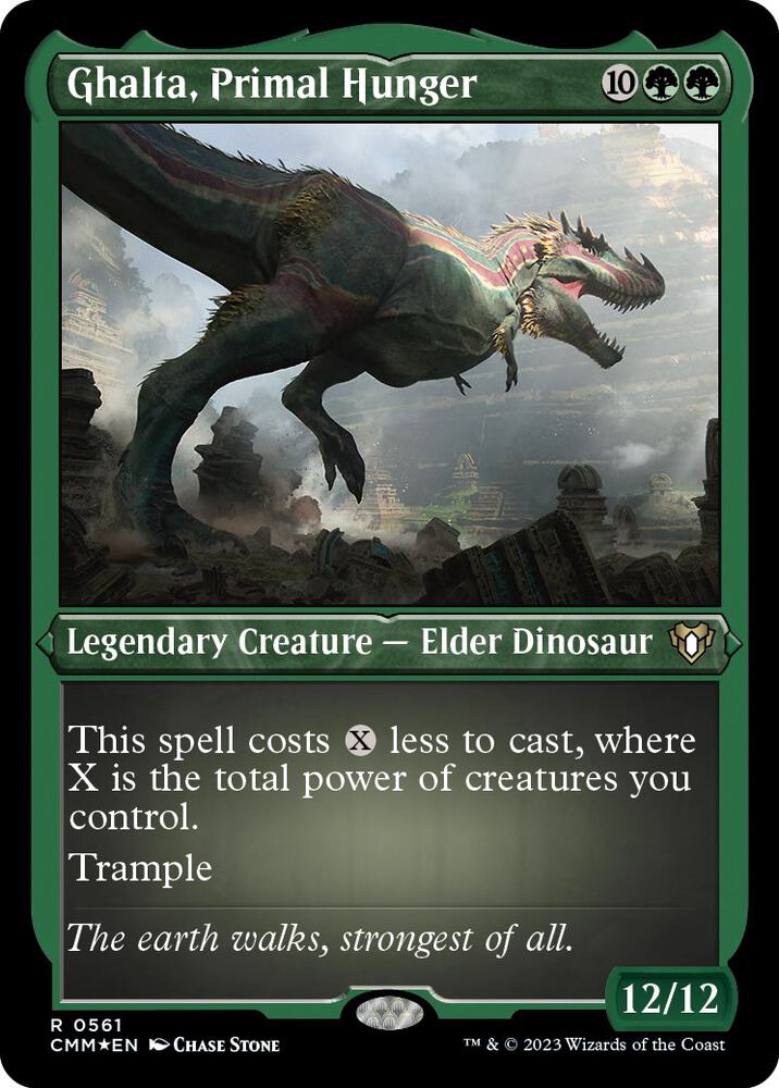 Ghalta, Primal Hunger (Foil Etched) [Commander Masters] 561