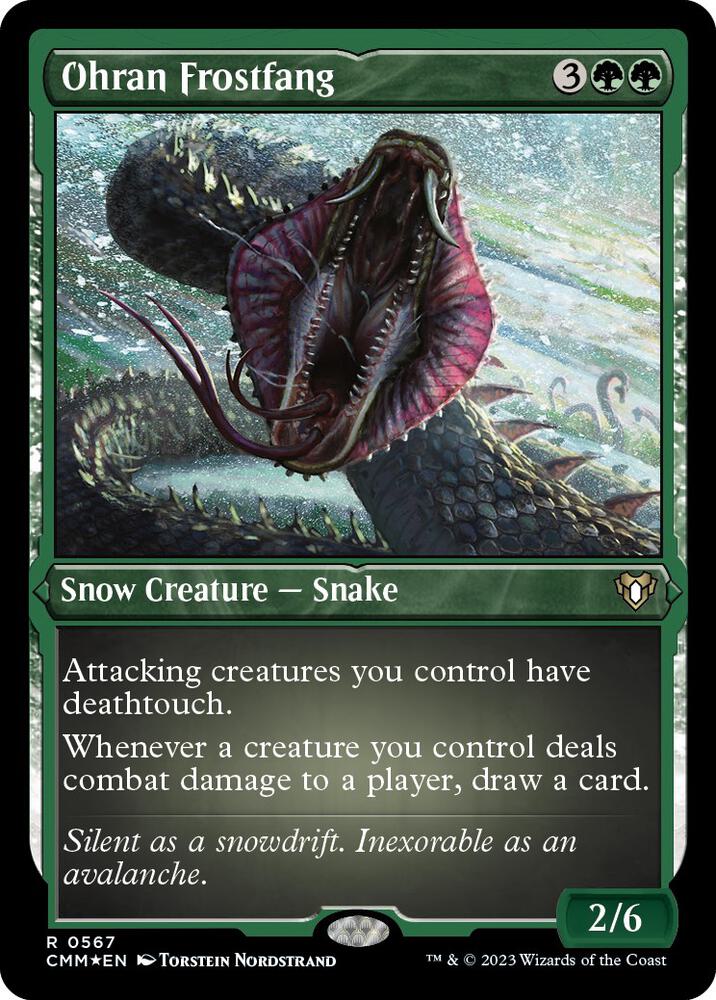 Ohran Frostfang (Foil Etched) [Commander Masters] 567