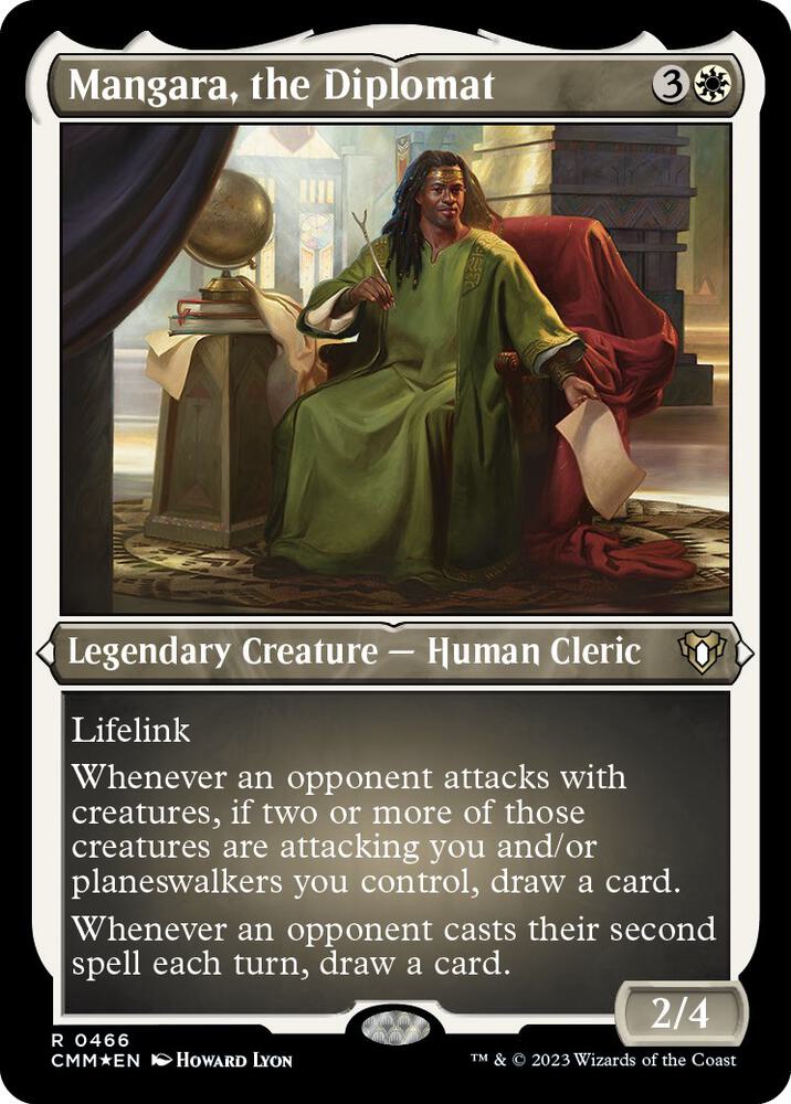 Mangara, the Diplomat (Foil Etched) [Commander Masters] 466