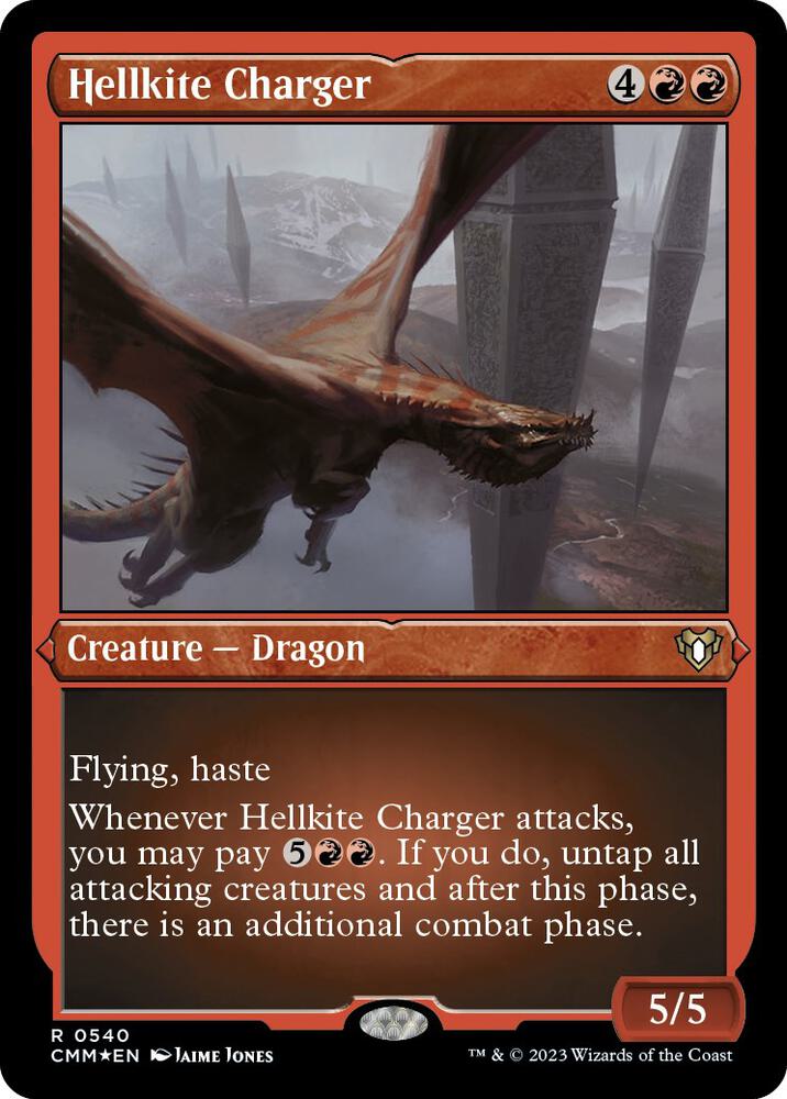 Hellkite Charger (Foil Etched) [Commander Masters] 540