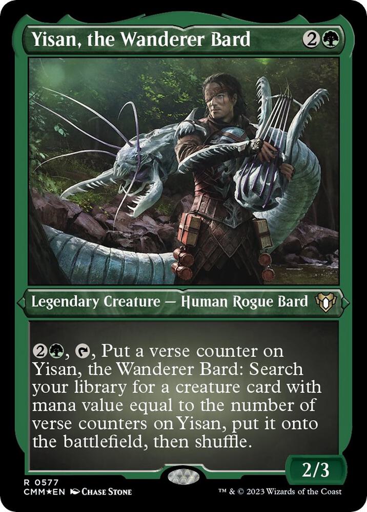 Yisan, the Wanderer Bard (Foil Etched) [Commander Masters] 577
