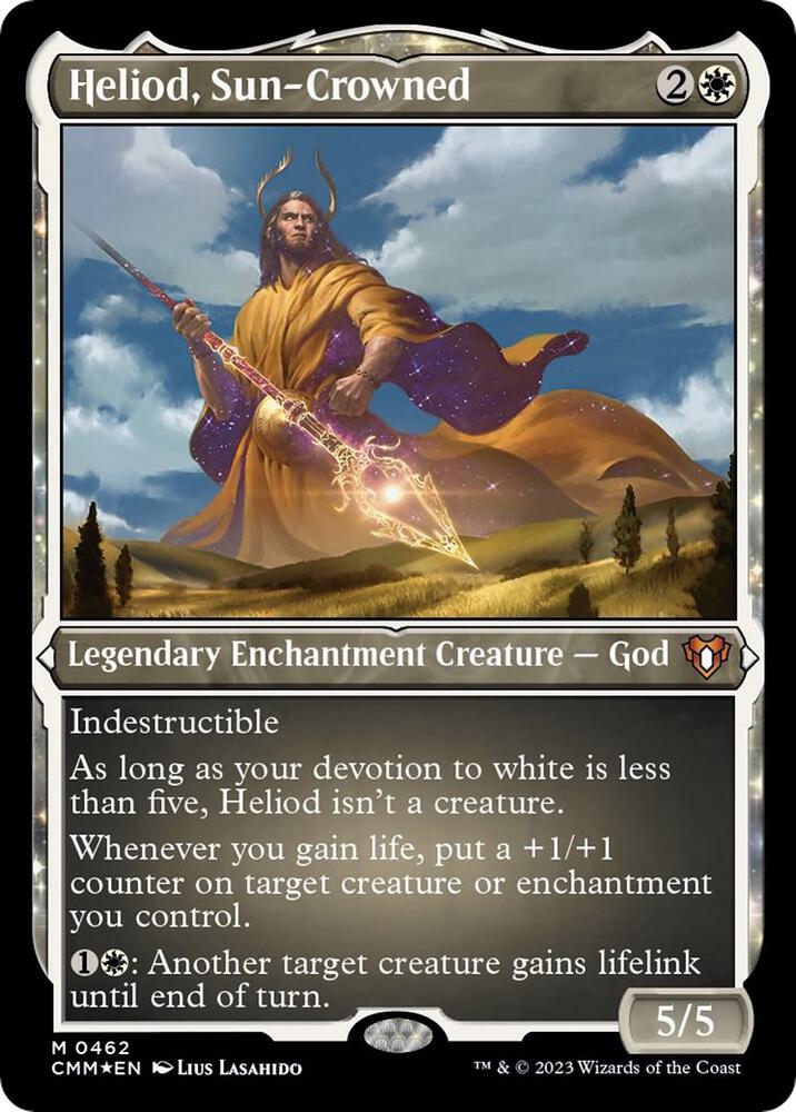 Heliod, Sun-Crowned (Foil Etched) [Commander Masters] 462