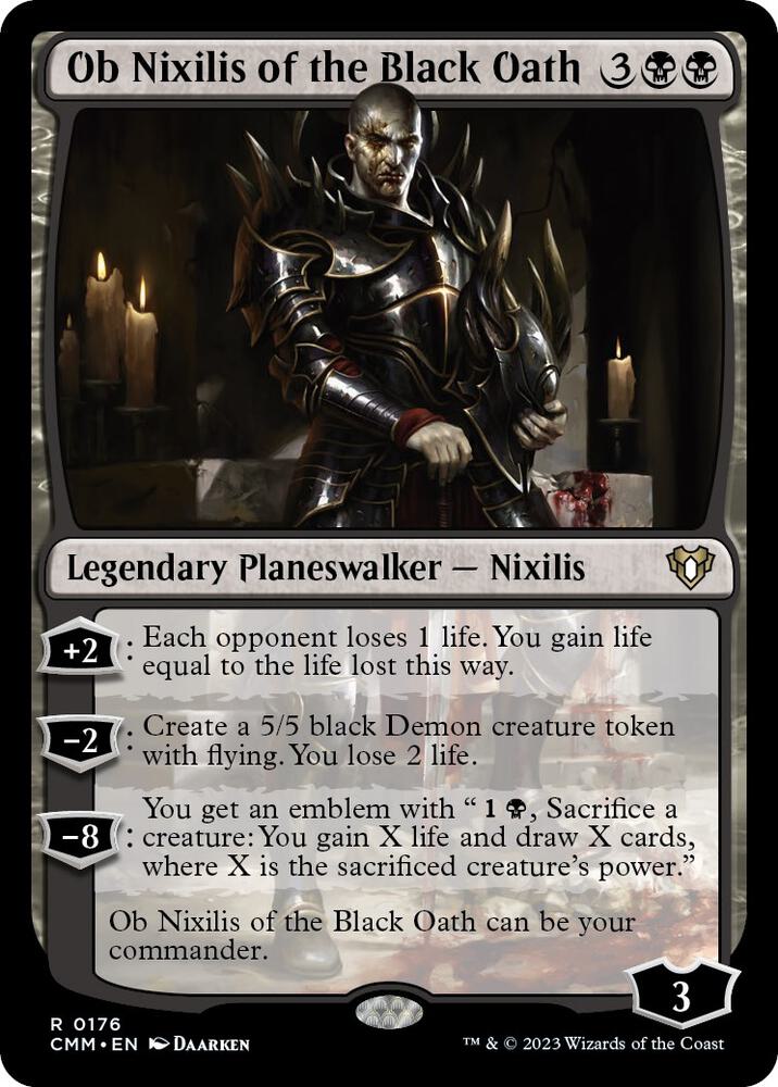 Ob Nixilis of the Black Oath [Commander Masters] 176