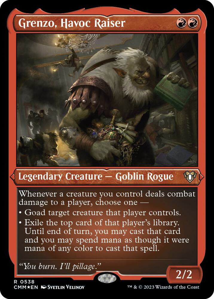Grenzo, Havoc Raiser (Foil Etched) [Commander Masters] 538