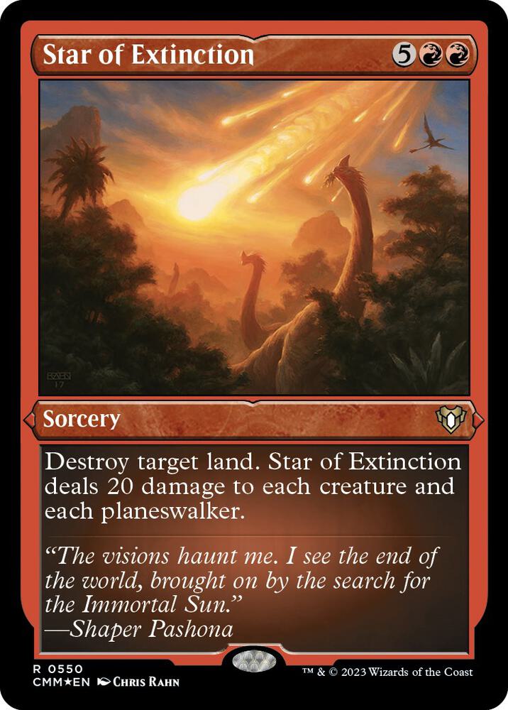 Star of Extinction (Foil Etched) [Commander Masters] 550