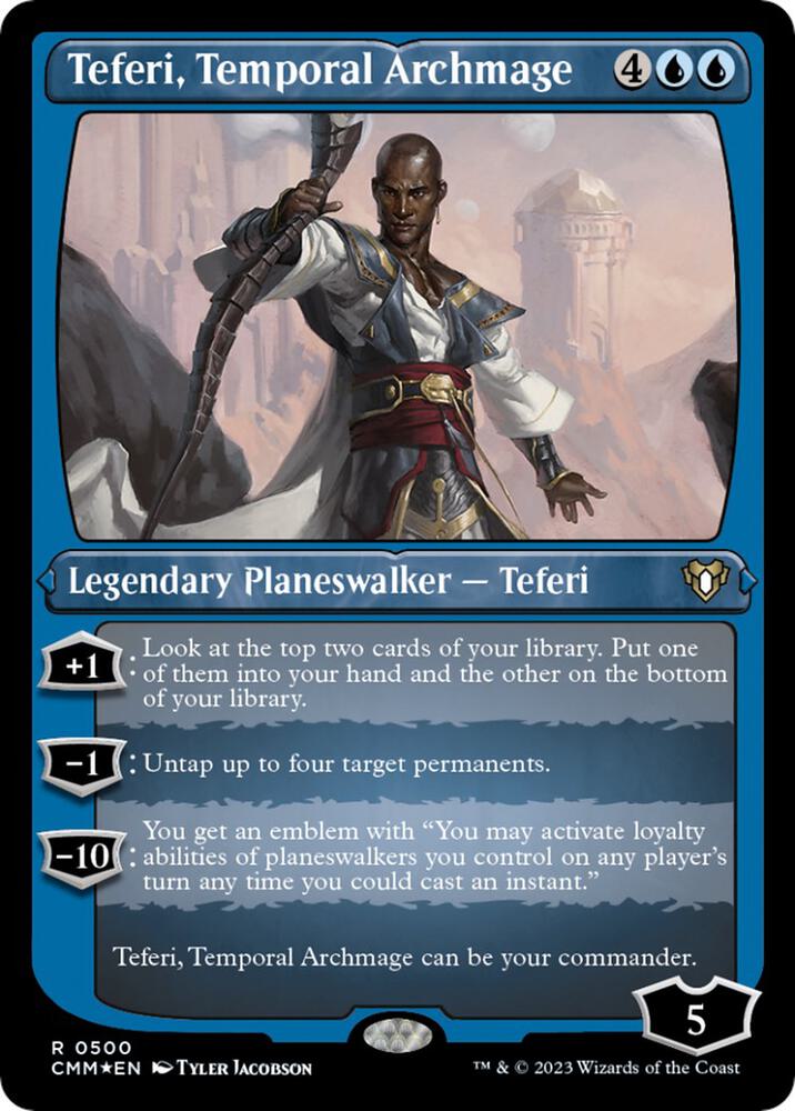 Teferi, Temporal Archmage (Foil Etched) [Commander Masters] 500