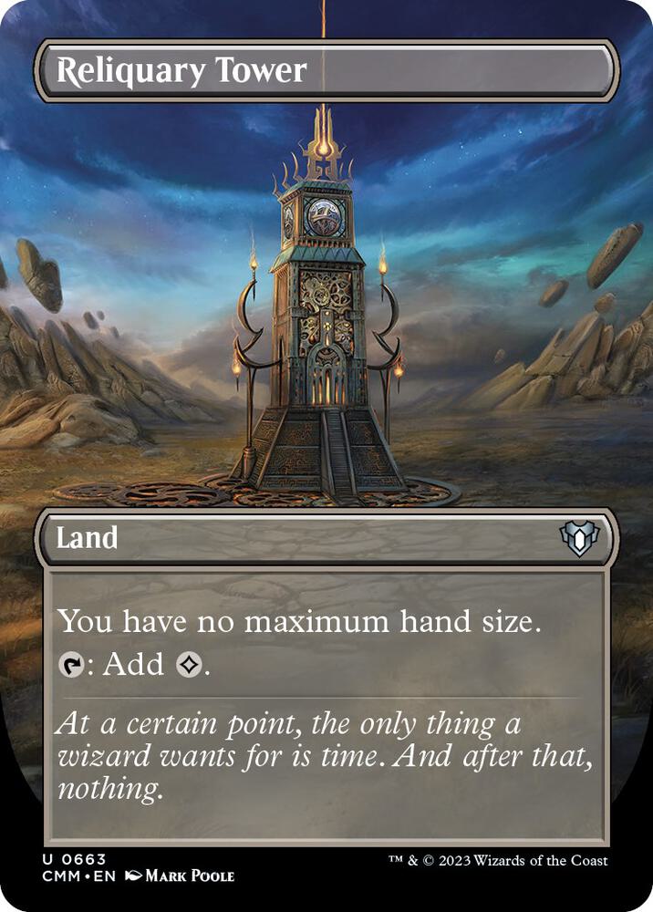 Reliquary Tower (Borderless) [Commander Masters] 663