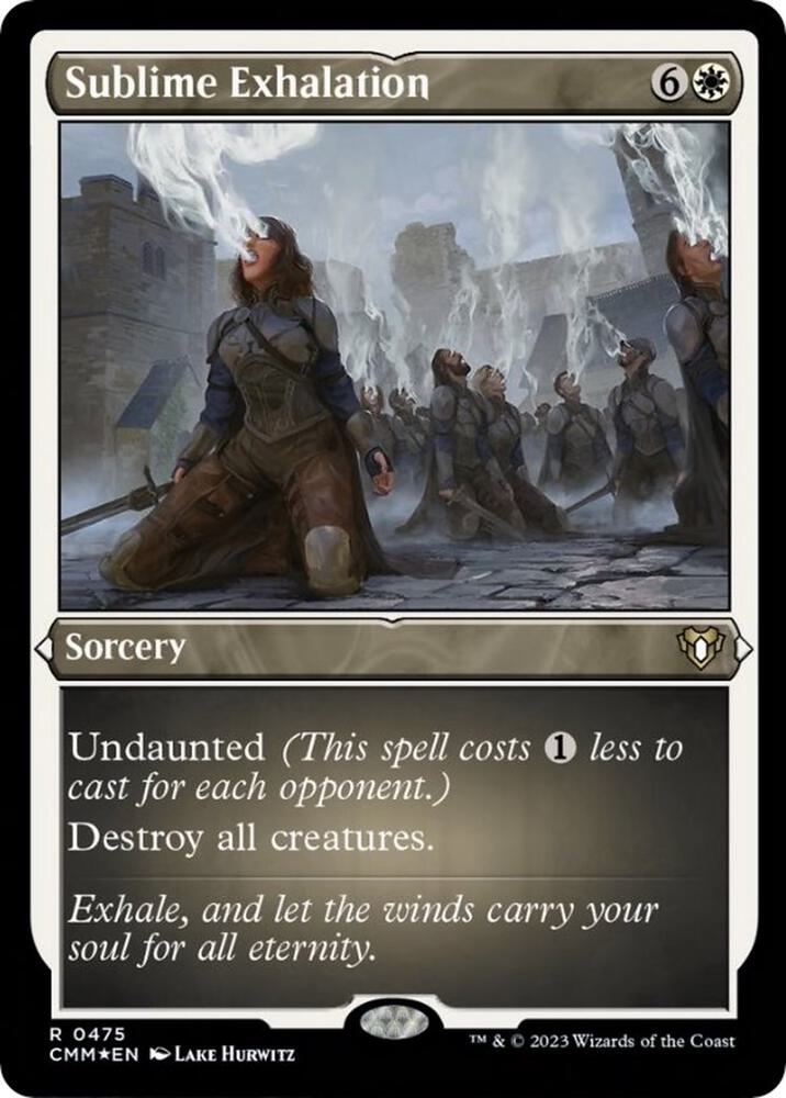 Sublime Exhalation (Foil Etched) [Commander Masters] 475