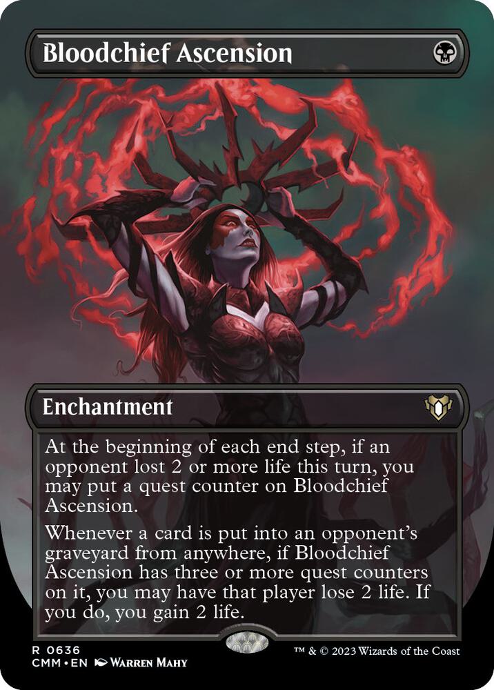 Bloodchief Ascension (Borderless) [Commander Masters] 636