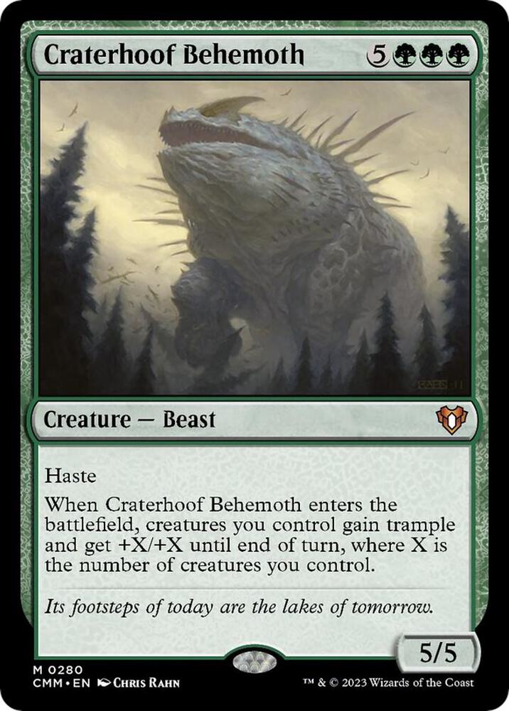Craterhoof Behemoth [Commander Masters] 280